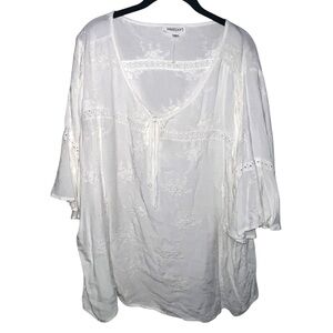 WESTPORT | WHITE LACE EMBROIDERED BLOUSE